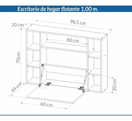 D_789555-MLA85725522804_062025-O.webp Escritorio Para Notebook Flotante. Oes 100. Piro-