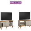 D_789994-MLU74195167399_012024-O.jpg Estante Para Tv Rubi Linea Brasil De 50 Pulgadas, Color Natural/blanco Roto