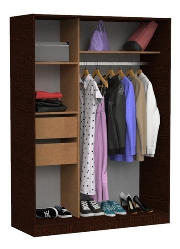 D_790464-MLA44613152159_012021-O.jpg Ropero Placard Organizador 2 Puertas 130 X 181 X 51 Ro135