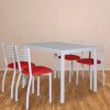 Mesa De Cocina Comedor Melamina. 1,10 X 0,85 Mz1100/c4