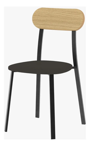 Juego De 4 Sillas- Con Respaldo De Madera- Bologna Sb 022