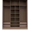 Ropero Placard 3 Puertas, 4 Cajones Nature 182 X 219 X 60