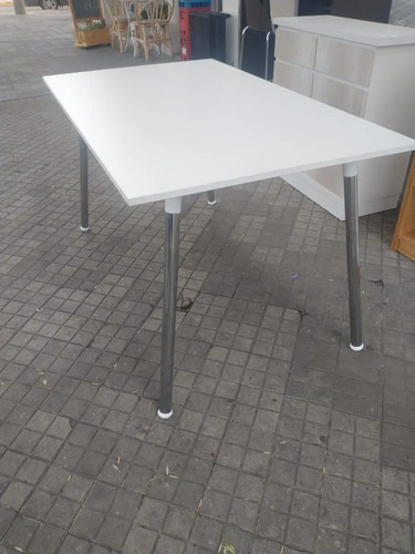 D_792493-MLA52371855551_112022-O.jpg Mesa Cocina Comedor Kaunas. Tapa Melamina Base Crom 120 X 82