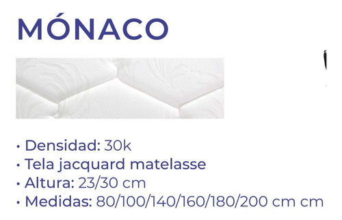 D_793654-MLA49547377091_042022-O.jpg Conjunto Sommier Espuma Alta Densidad Monaco 140 X 23 X 190