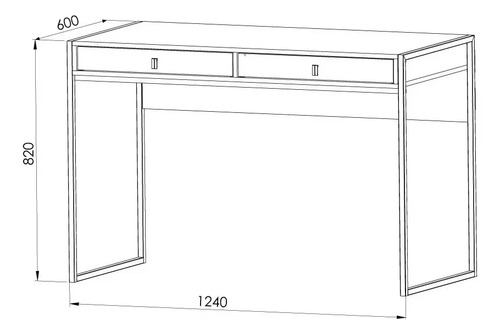 D_793723-MLU74843889296_032024-O.jpg Escritorio Para Oficina Industrial Escritorios De Melamina Moderno Hierro Metal Negro Color Roble Vintage 120cm Niños O Adultos Home Office Notebook Computadora Eci120 Dielfe