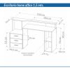 D_795481-MLA85982228295_062025-O.jpg Escritorio Organizador Con 3 Cajones 150 X 90 X 45- Oes 107