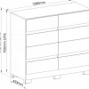 Cómoda Chifonier Cajonera 8 Cajones 108 X 97 5081a