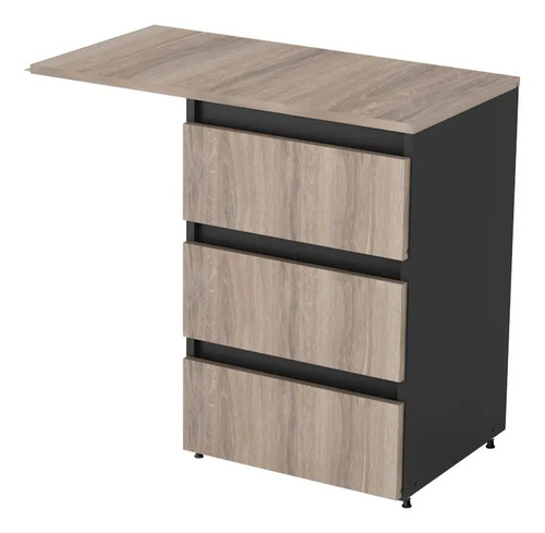 D_796995-MLA85786681166_062025-O.jpg Cajonera Pedestal C- Extension Recta 84 X 45 X 74- E 7303