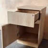 Mesa De Luz Para Sommier, 1 Cajon, 1 Puerta- 38 X 61 X 38