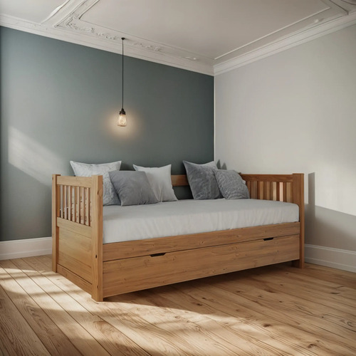 D_800503-MLA87108621478_072025-O.jpg Divan Cama Con Carro Cama Mediterraneo Cod. 110 Pino Lustra