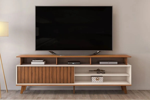 Rack Para Tv Flow, 1 Puerta Corrediza- 170 X 60- Dj Moveis