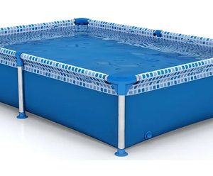 Pileta Estructural Rectangular Pelopincho 1010 Con Capacidad De 500 Litros 1.55x1.07 M Azul Mosaico