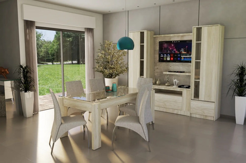 Mesa Fija Rectangular 1.80 X 0.90- Con Tapa De Vidrio- Vitro