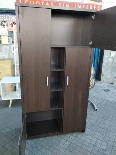Modular Cristalero Living Comedor Melamina. 1.00 Mt Toledo