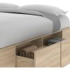 Base Box Para Sommier 140 O 160 X 190- 4 Cajones 2 Zapateros