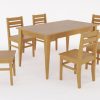D_805358-MLA79083060654_092024-O.jpg Mesa Comedor Escandinava 1.50 X 90 + 6 Sillas Atlantic- Pino