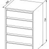 D_805359-MLA86243752580_062025-O.jpg Cajonera Chiffonier 5 Cajones Para Interior Placard. Cpd5c