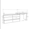 D_807223-MLA105464264439_012026-O.webp Comoda 6 Cajones Con Maquillador Tables 3114 Color Nevado/blanco