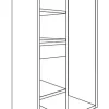 Ropero Placard 3 Ptas Corredizas 1.80 X 0.89 X 0.50 Dec 01