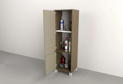 D_808267-MLA81785181104_012025-O.webp Columna Organizador 2 Puertas, Estantes- 45 X 140- Cod. 4104