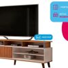 Rack Para Tv Flow, 1 Puerta Corrediza- 170 X 60- Dj Moveis