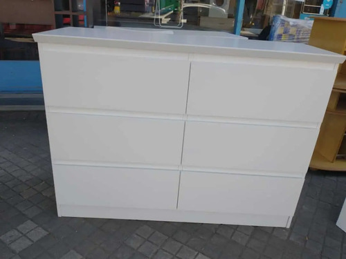Comoda Chiffonier Laqueada Con 6 Cajones Prisma- 116-86-39
