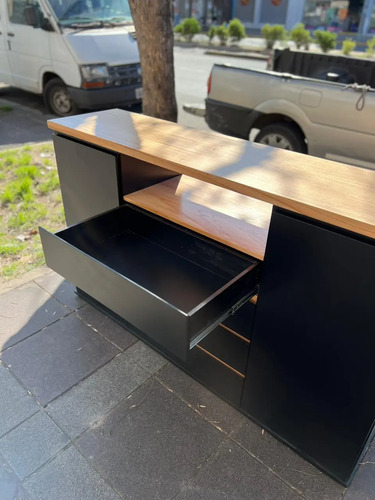Bahiut Rack Vajillero 2 Puertas 4 Cajones Tapa Paraiso Milan