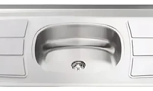 Mesada Bacha Acero Inoxidable Duranox 1.20- 0.50 Mts.