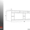 D_811493-MLU76651698302_062024-O.webp Rack Mesa Para Tv Led Mueble Moderno Living Estantes 1.80 Mt