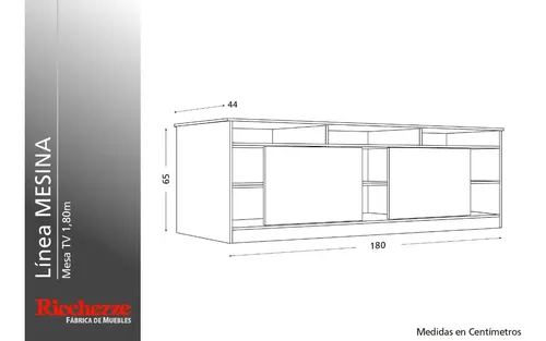 D_811493-MLU76651698302_062024-O.webp Rack Mesa Para Tv Led Mueble Moderno Living Estantes 1.80 Mt