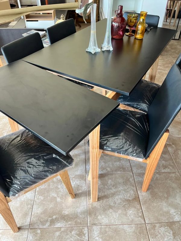 Mesa Extensible 1.30- 0.80 + 6 Sillas Giner Paraiso Melamina