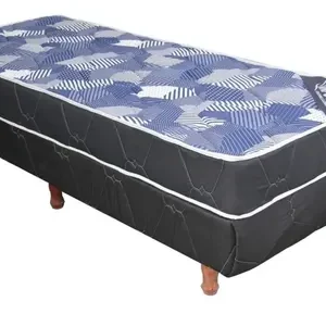 Conjunto Sommier- Base + Colchon Paris 80 X 20- Tela Sab
