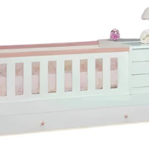 Dormitorio Infantil Cuna-carro-.ropero- Armario Mdf Laq.