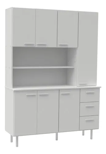 D_814413-MLA96053628125_102025-O.webp Aparador Moderno Mosconi Express De 120 Cm Con 7 Puertas Y 3 Cajones En Blanco