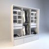 Ropero Vestidor Sin Puertas, 7 Cajones. 180 X 212 - Cod 6514