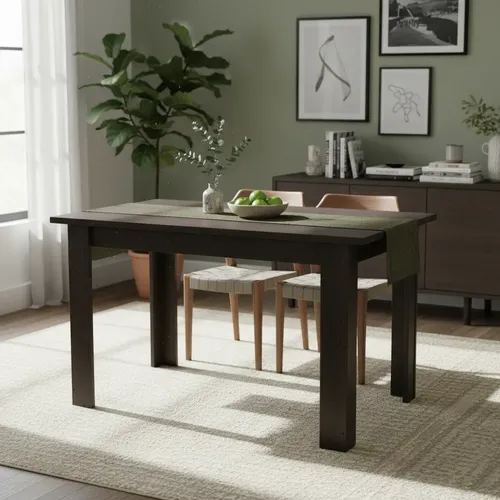 Mesa De Cocina Comedor 1.50 X 0.70 Lmr 150. Tapa Y Patas Mel