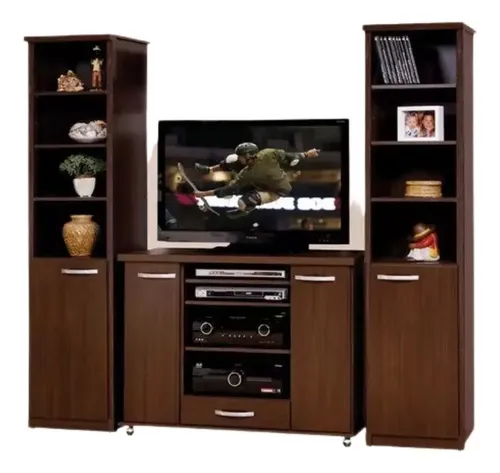 D_816319-MLA74856584921_032024-O.webp Modular Rack Tv- Led. 2 Torres 1 Cajón 2 Puertas. Cod. 3004
