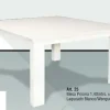 Mesa Cocina Comedor Prisma 140 X 140- Mdf Laqueado Cod. 25
