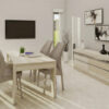 Mesa Cocina Comedor Fija 180 X 90- Patas Melamina. Capri