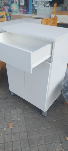 D_817696-MLA86405746776_062025-O.jpg Mueble Multiuso Para Microondas. 2 Puertas, 1 Cajon 90 X 58