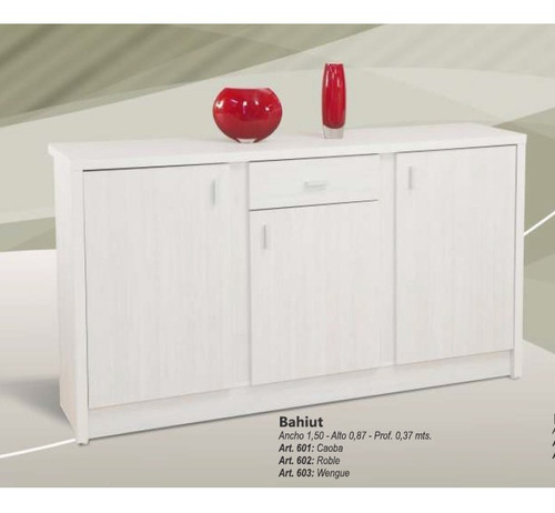 Bahiut Vajillero 1.50 Mts. 3 Puertas- 1 Cajon -cod. 601
