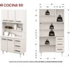 D_817875-MLA100270983545_122025-O.webp Vajillero Aparador Mueble Organizador De Cocina Despensero Color Avellana