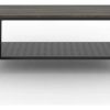 D_819149-MLA109111745987_032026-O.jpg Mesa Ratona Industrial Soho 2 Niveles Con Estante Inferior Chapa Perforada Living Canyon Negro Mesa Centro Baja Moderna Estilo Loft Caño Metal Melamina Fácil Armado Mrs100 Dielfe