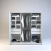Ropero Vestidor Sin Puertas, 4 Cajones. 180 X 180 - Cod 6513