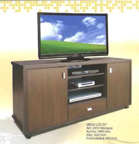 D_820321-MLA20734423926_052016-O.webp Rack Mesa Tv- Led 1 Cajón 2 Puertas. Melamina Cod. 3013