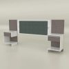 D_821476-MLA49737486498_042022-O.jpg Respaldo Para Sommier Con Mesa De Luz Flotantes- Flex