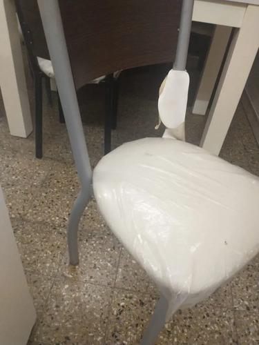 6 Sillas Caño Reforzado Con Respaldo Bajo S 3500 Ripa
