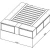 Base Box Para Sommier 140 O 160 X 190- 4 Cajones 2 Zapateros