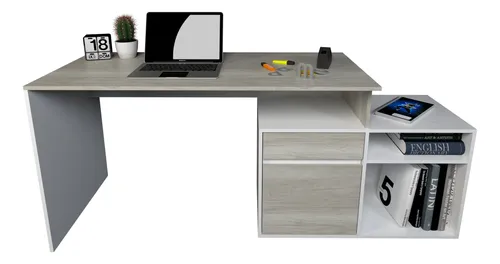 Escritorio Mesa De Pc Organizador Con Mueble Bajo Cod. 3048