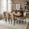 Combo Cocina Comedor Mesa Melamina 140 + 6 Sillas Venecia